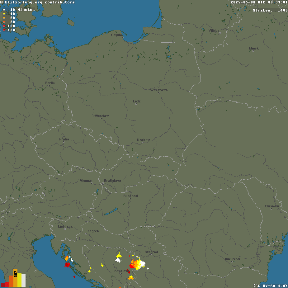 Lightnings Europe - Descarcari Electrice Europa