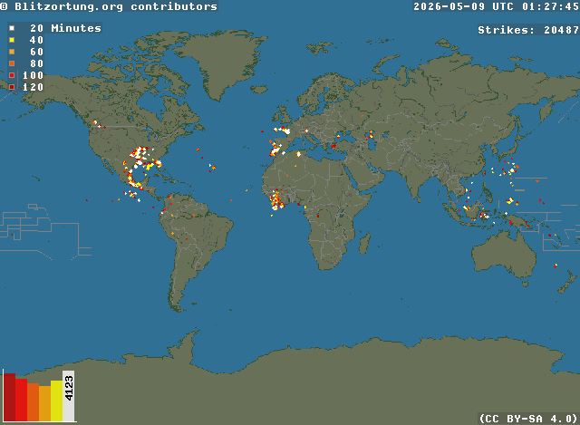 Lightning & Thunderstorms - Customized Archive Data
